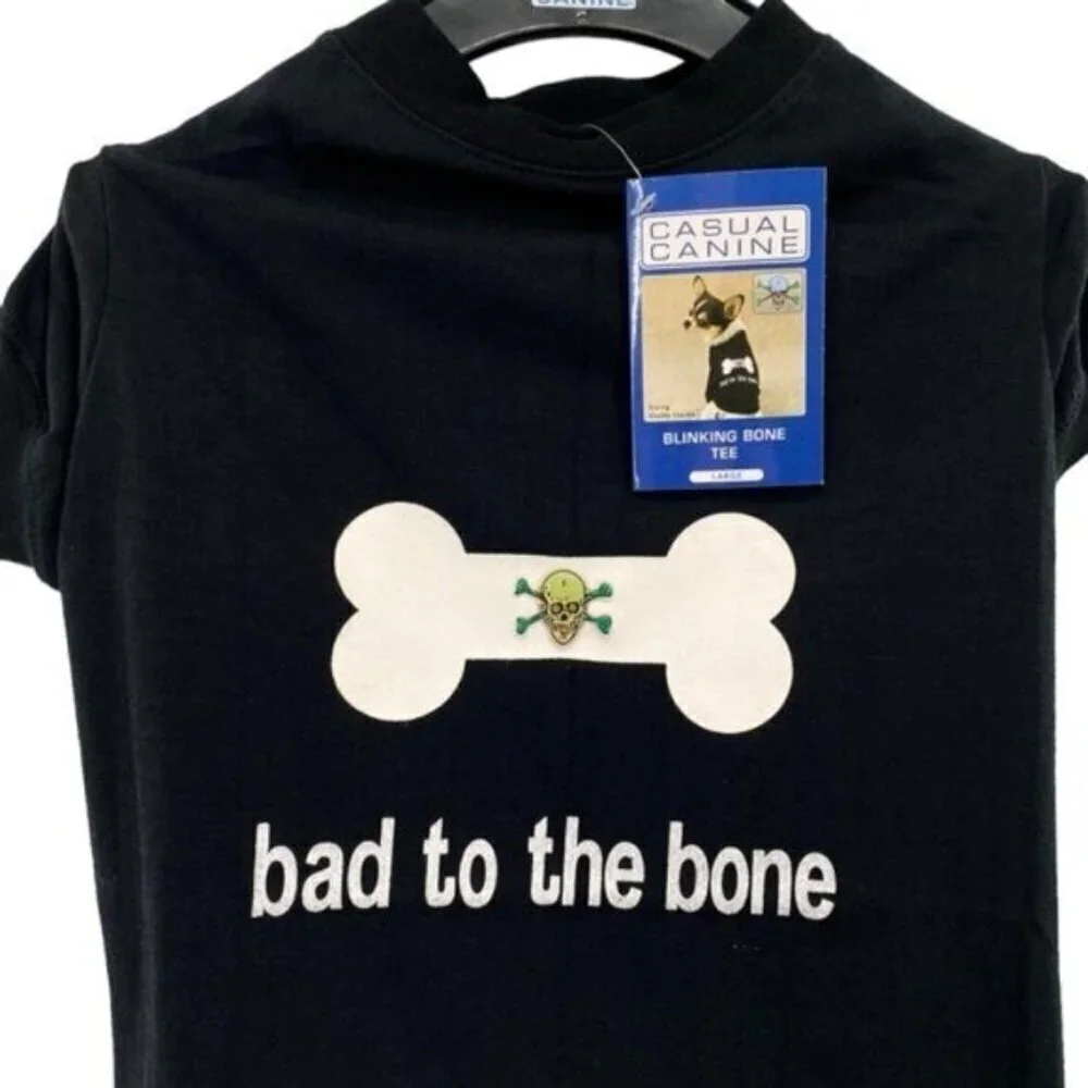 Casual Canine Bad To The Bone Dog Shirt Large